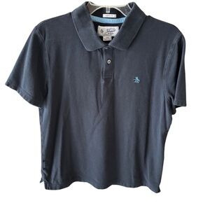 Original Penguin Black Polo Shirt see measurements